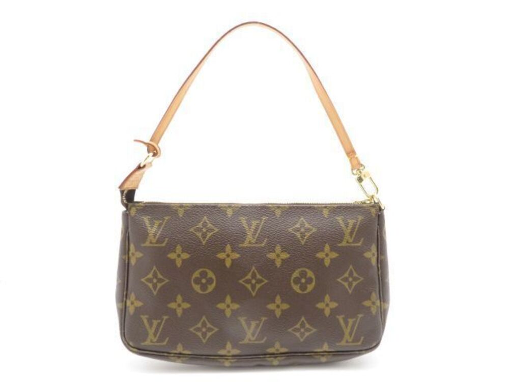 LOUIS VUITTON Pochette Accessoires Monogram Bag Handbag Brown
